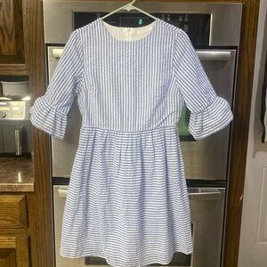 Cute little beach dress. Blue and white striped boutique dress